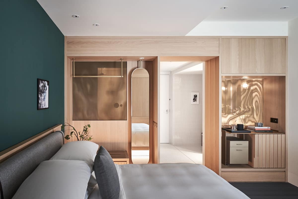 Literie de qualité supérieure, couette en duvet d'oie, minibar