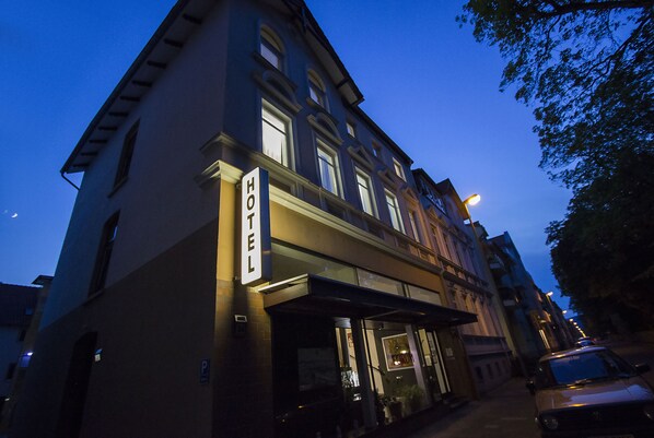 Front of property – evening/night