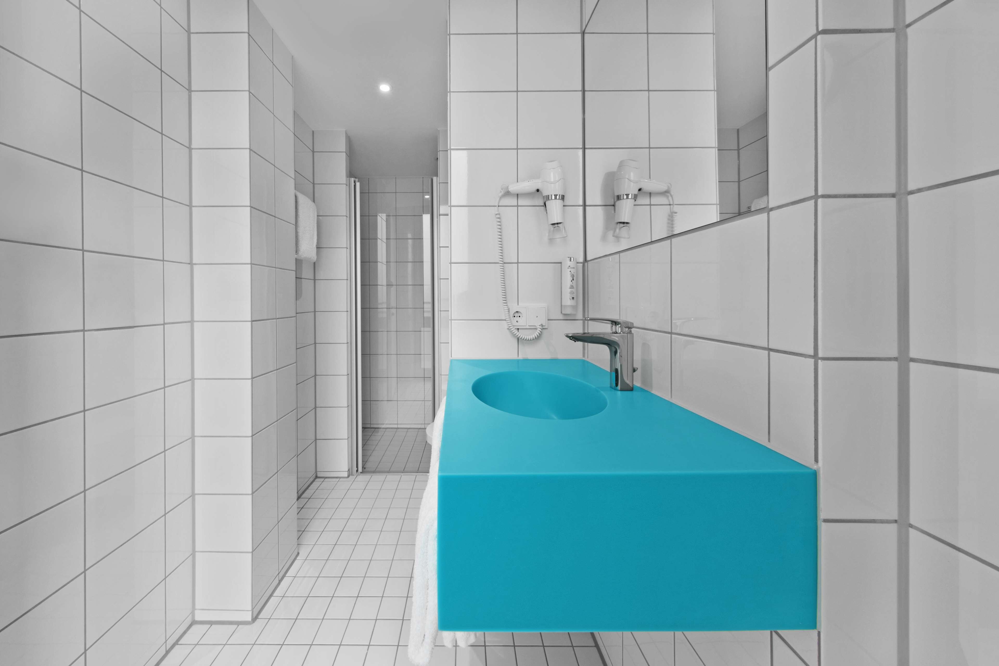 comfort room (design) | bathroom | shower, rainfall showerhead, hair dryer, heated floors