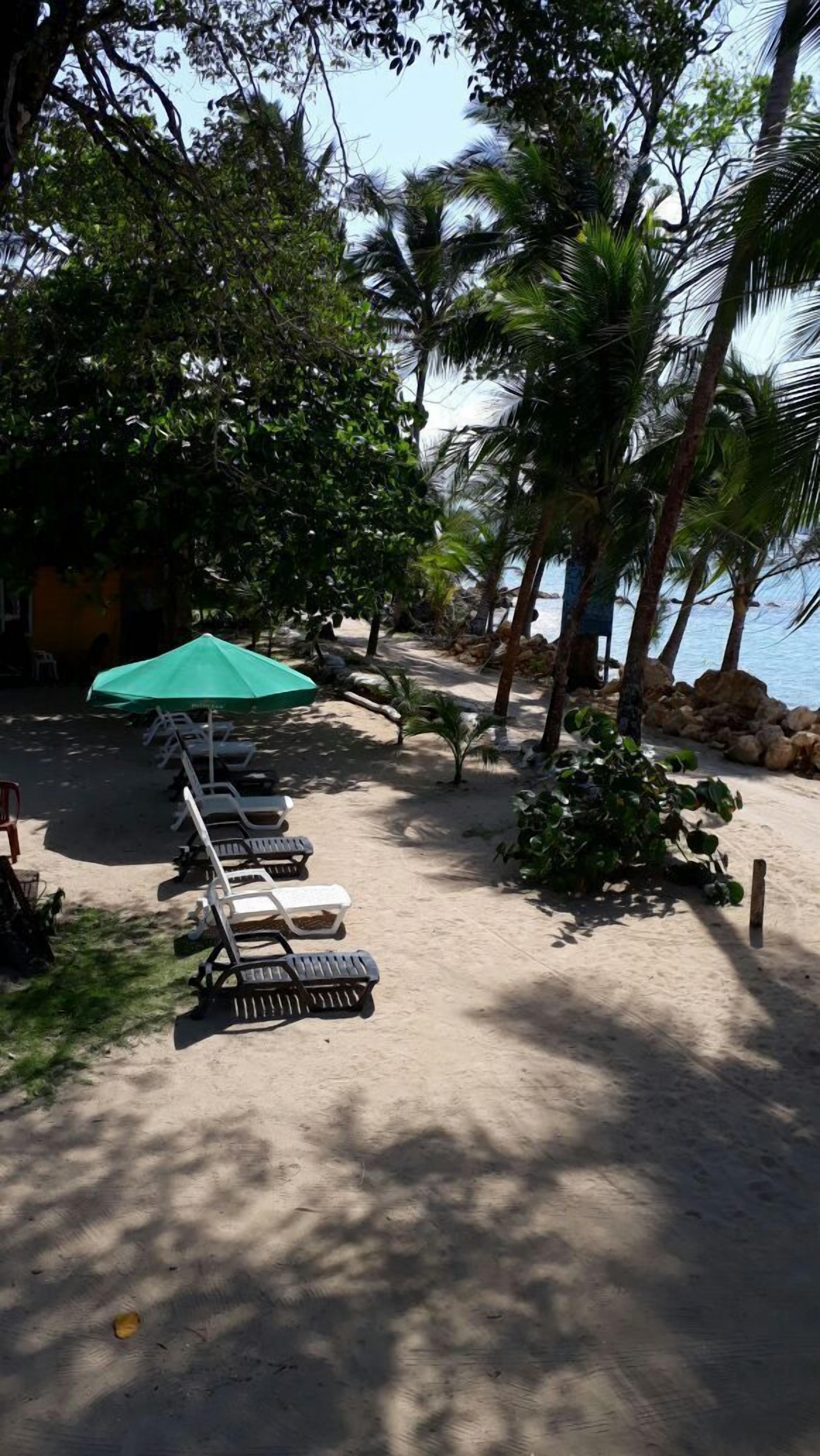 On the beach, beach towels