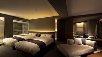 Suite, para no fumadores (Corner, space-Zen Nook-, 70sqm) | 1 habitación, minibar, caja de seguridad en la habitación y escritorio