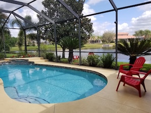 Outdoor pool - Tropical Waterview Mansion (Sarasota)