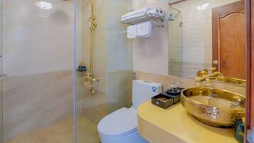 Ducha, cabezal de ducha tipo lluvia, artículos de tocador gratuitos