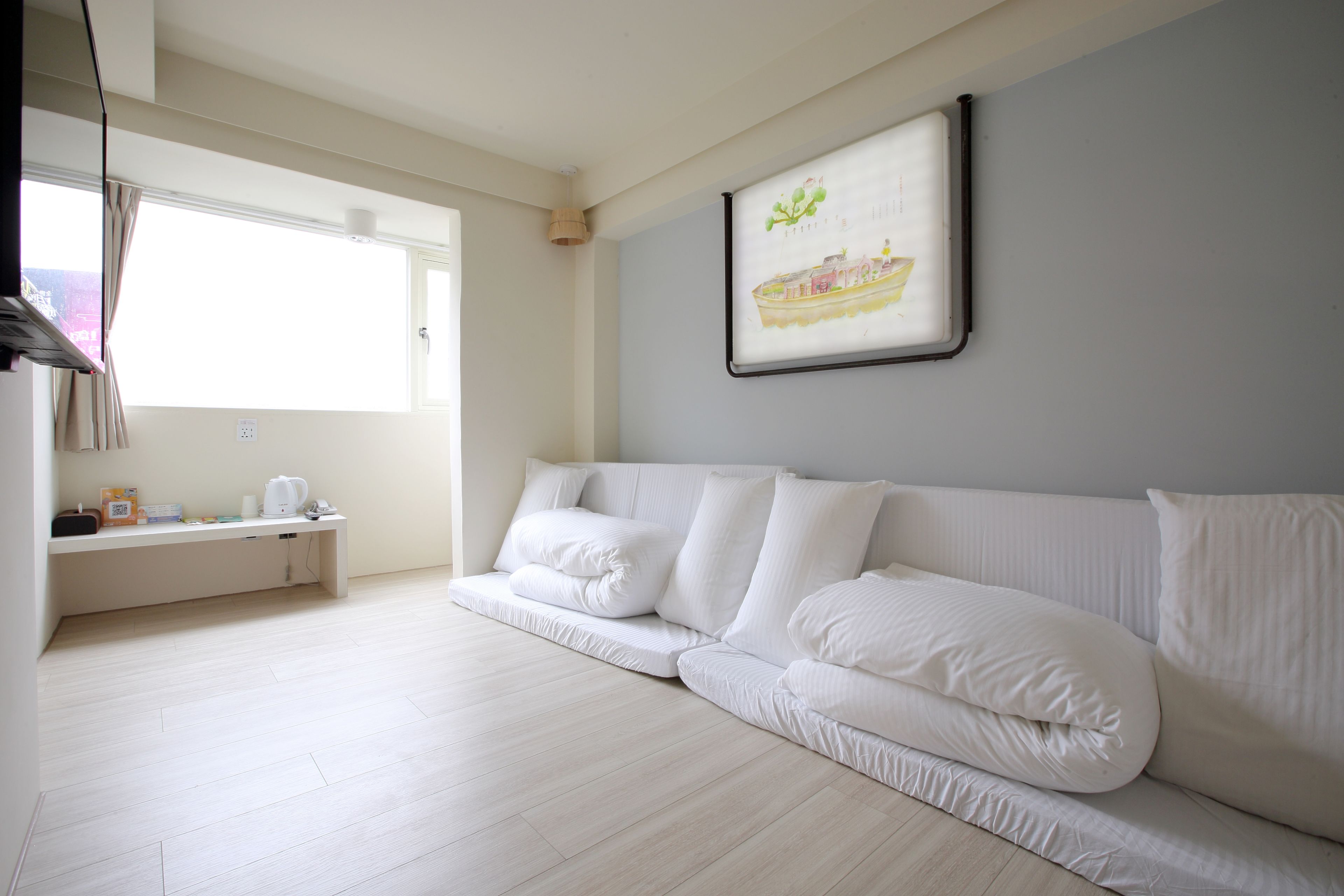 family quadruple room, multiple beds, balcony, city view | desk, blackout curtains, soundproofing, free wifi