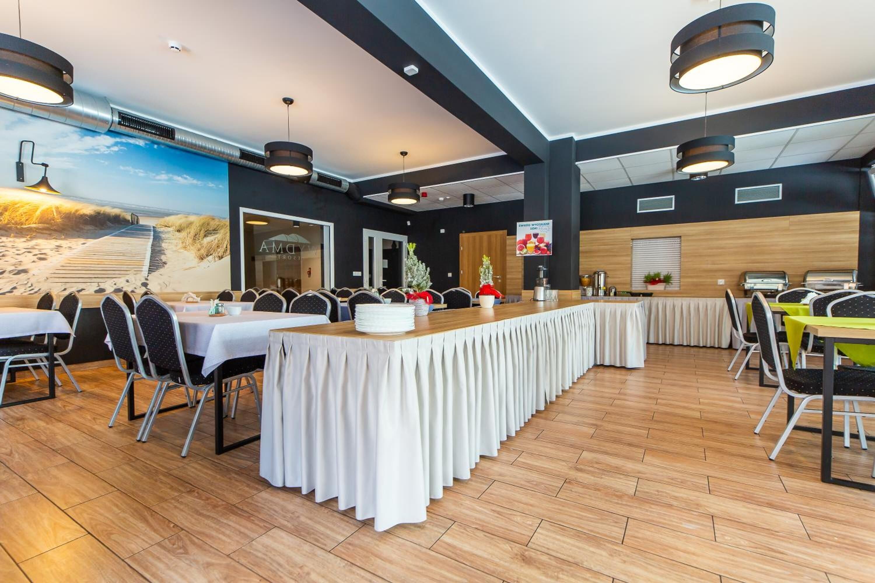 breakfast and dinner served, local and international cuisine