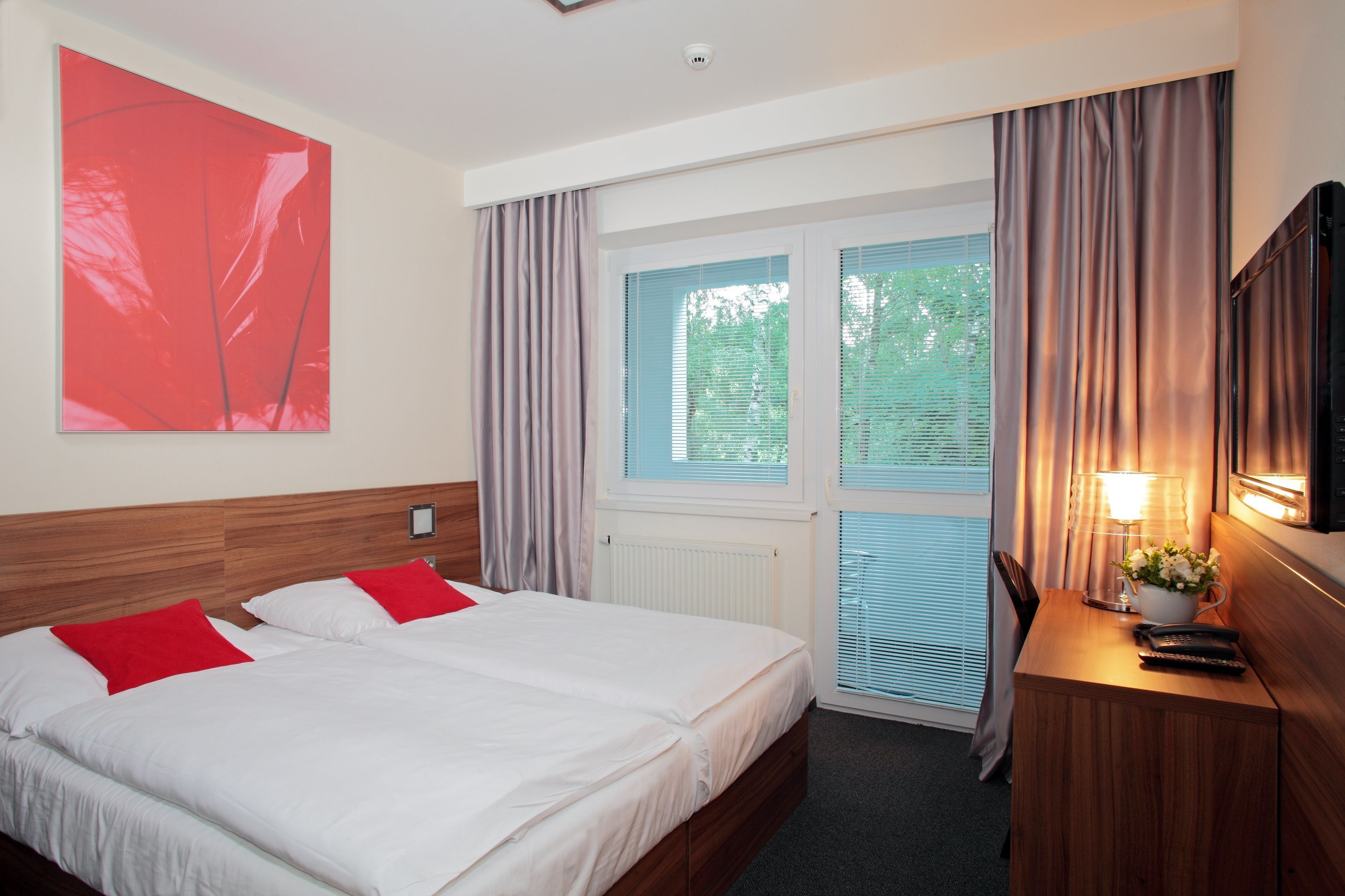 Minibar, in-room safe, desk, blackout curtains
