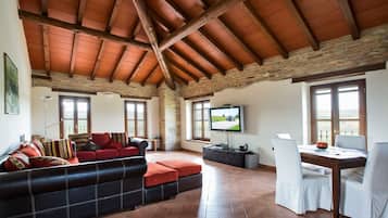 Villa, 4 Bedrooms, Private Pool | Living area | Flat-screen TV