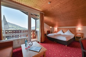 Superior Double Room, Balcony, Lake View | In-room safe, desk, free WiFi, bed sheets - Rothenfels Panorama Hotel (Immenstadt im Allgaeu)