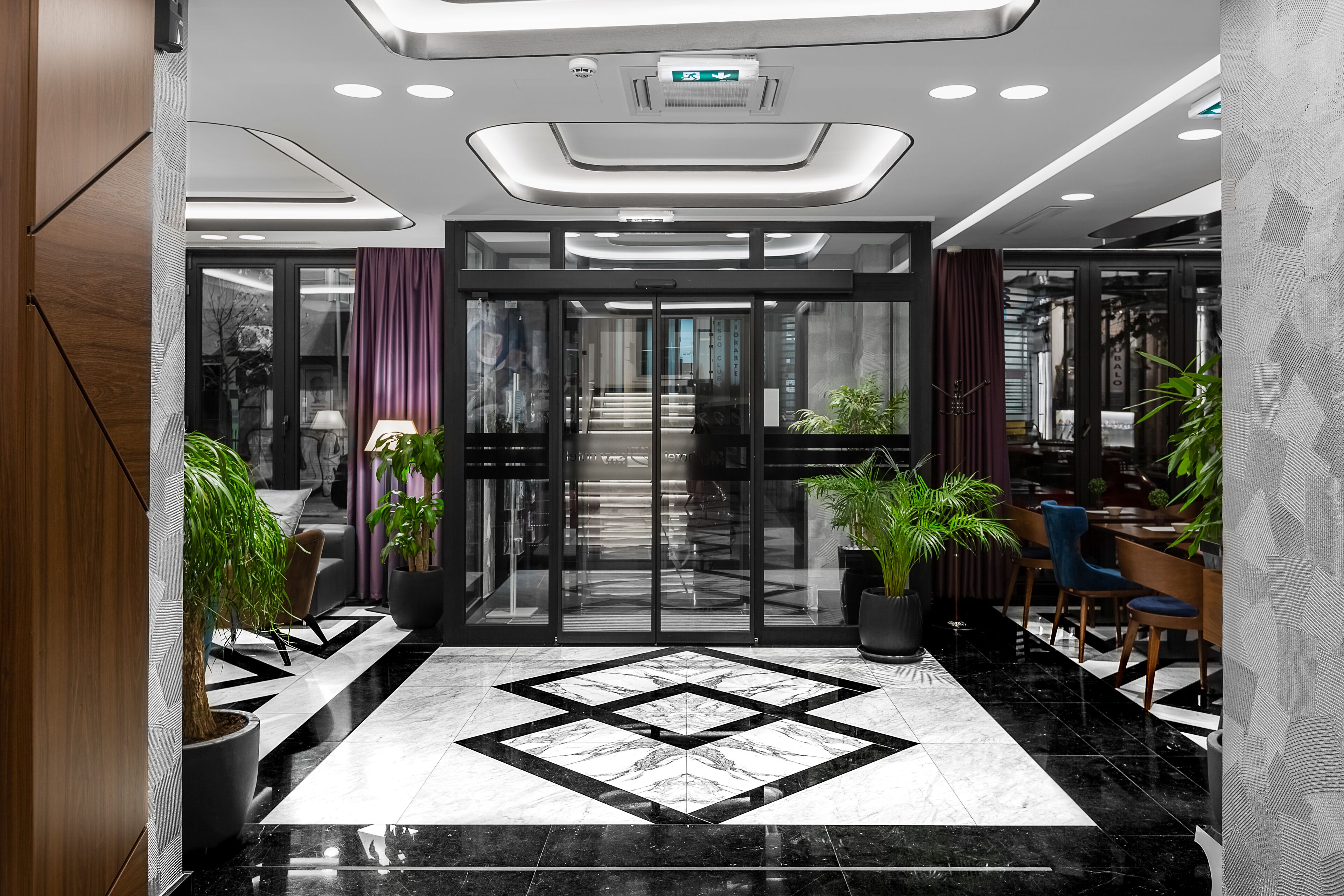 Interior entrance
