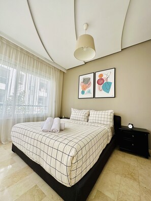 Penthouse Premium, 1 lit double | 1 chambre, rideaux occultants, fer et planche à repasser