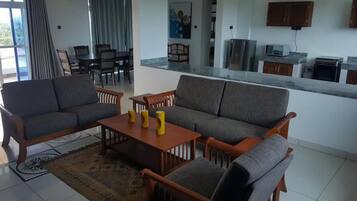 Apartment, 3 Bedrooms | Living area | LED TV