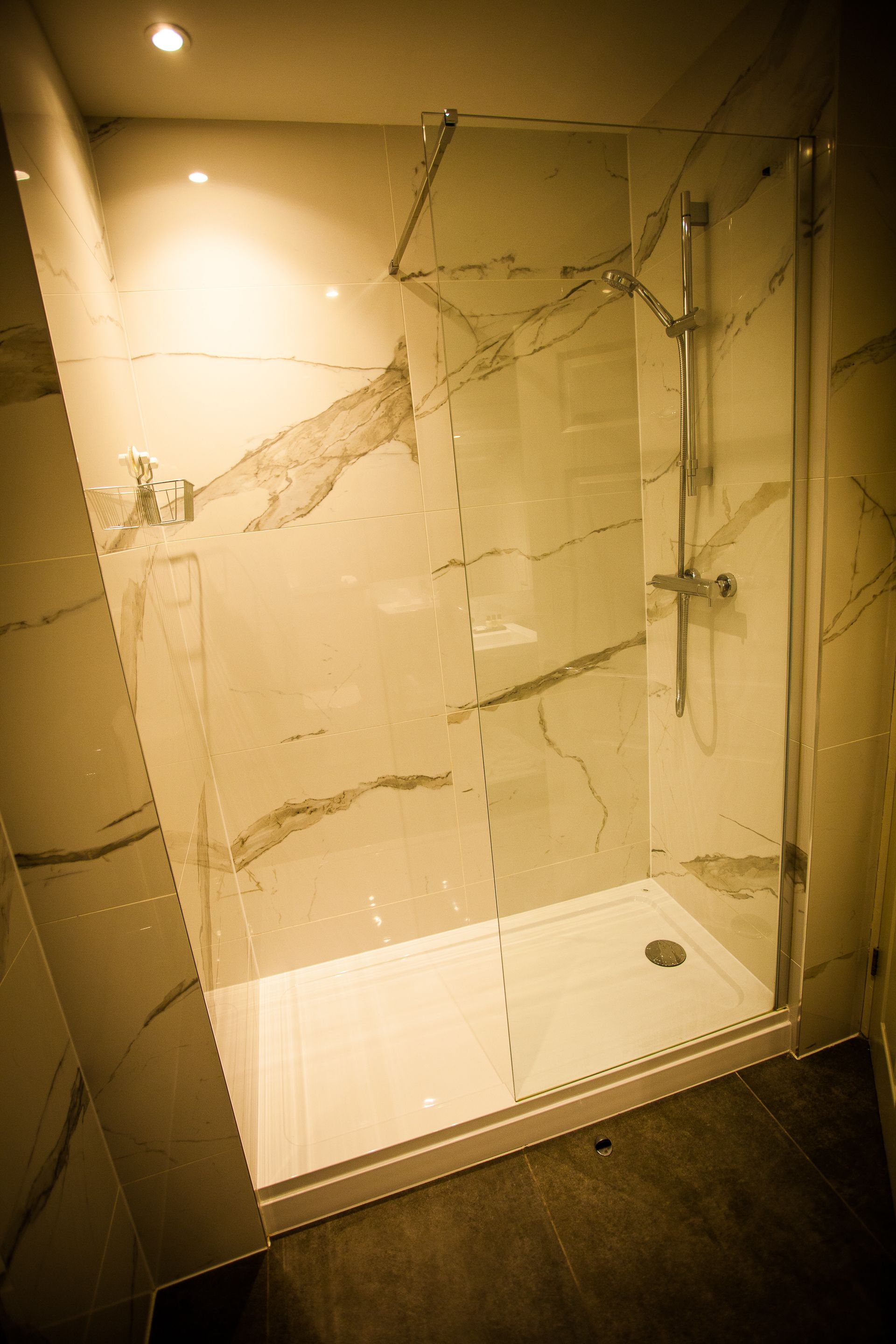 free toiletries, hair dryer, slippers, towels