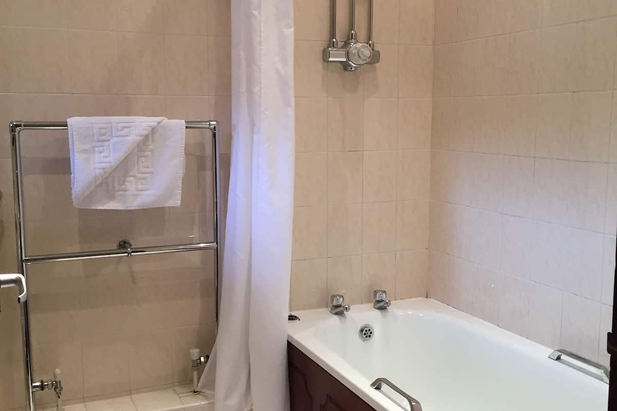 blackout curtains, iron/ironing board, free wifi, bed sheets