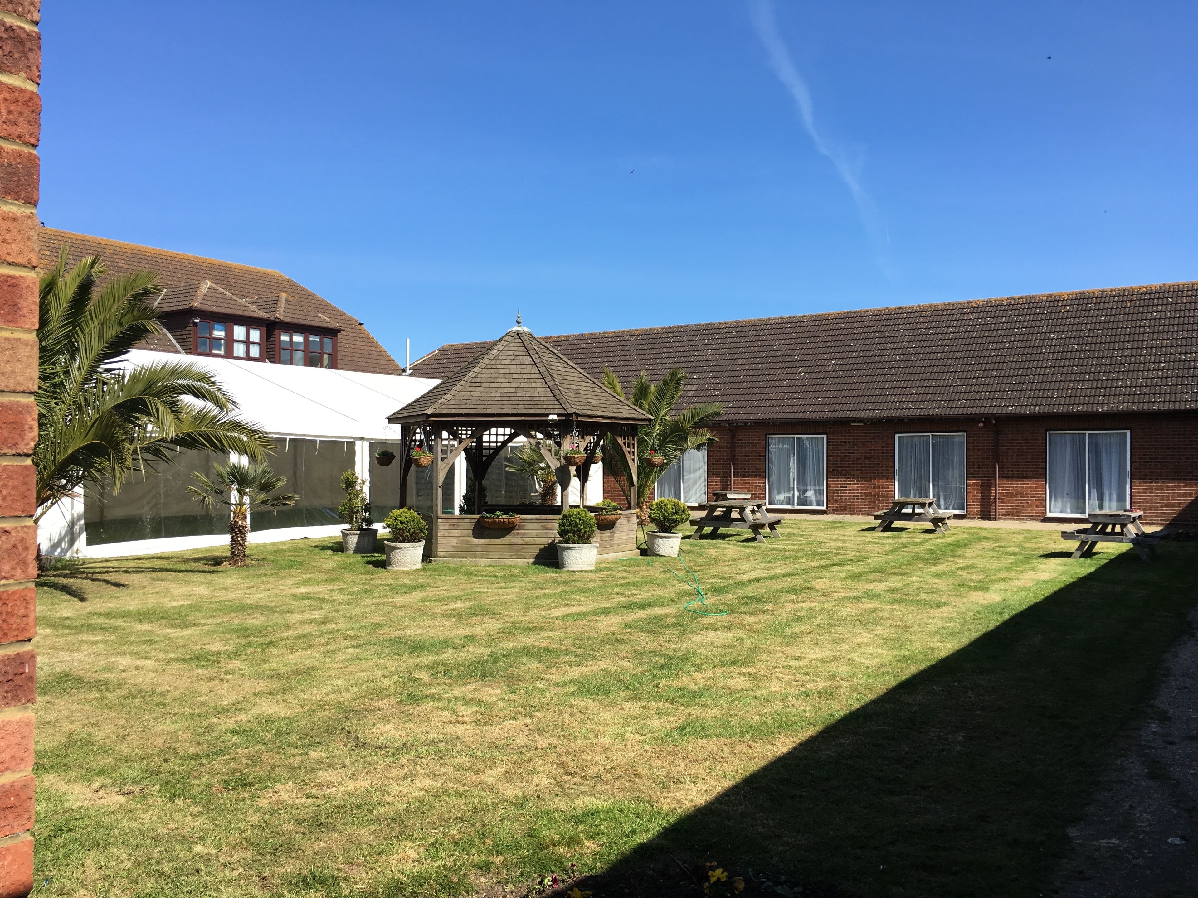 outdoor wedding area