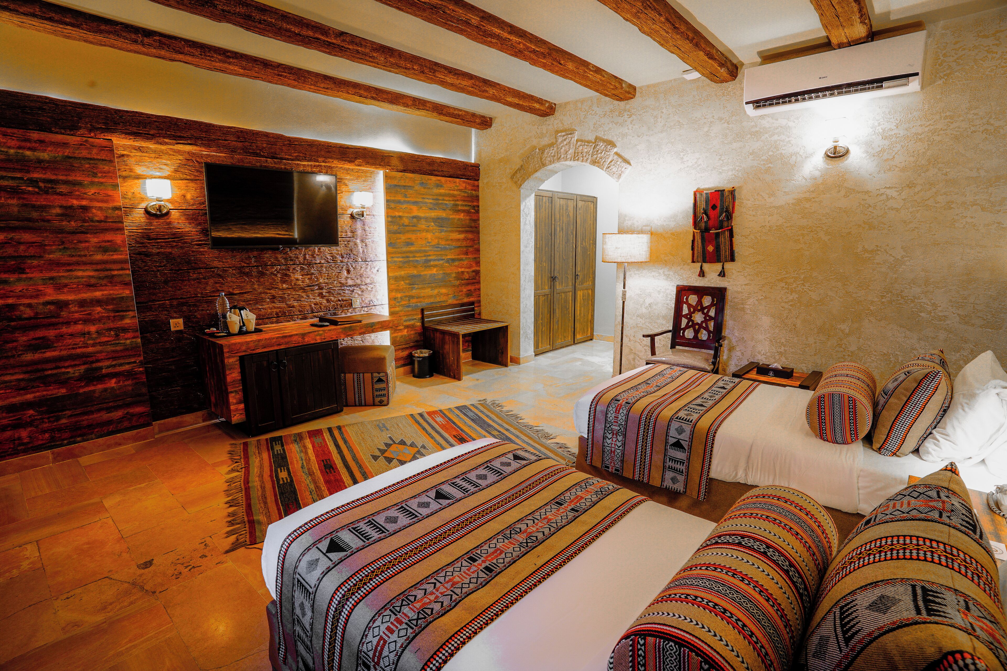 Free minibar, in-room safe, desk, blackout curtains