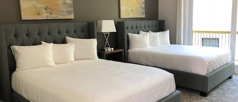 Standard Room, 2 Queen Beds, Accessible | Desk, free WiFi, bed sheets