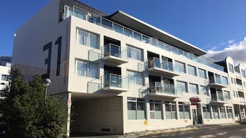 Façana frontal de l'allotjament