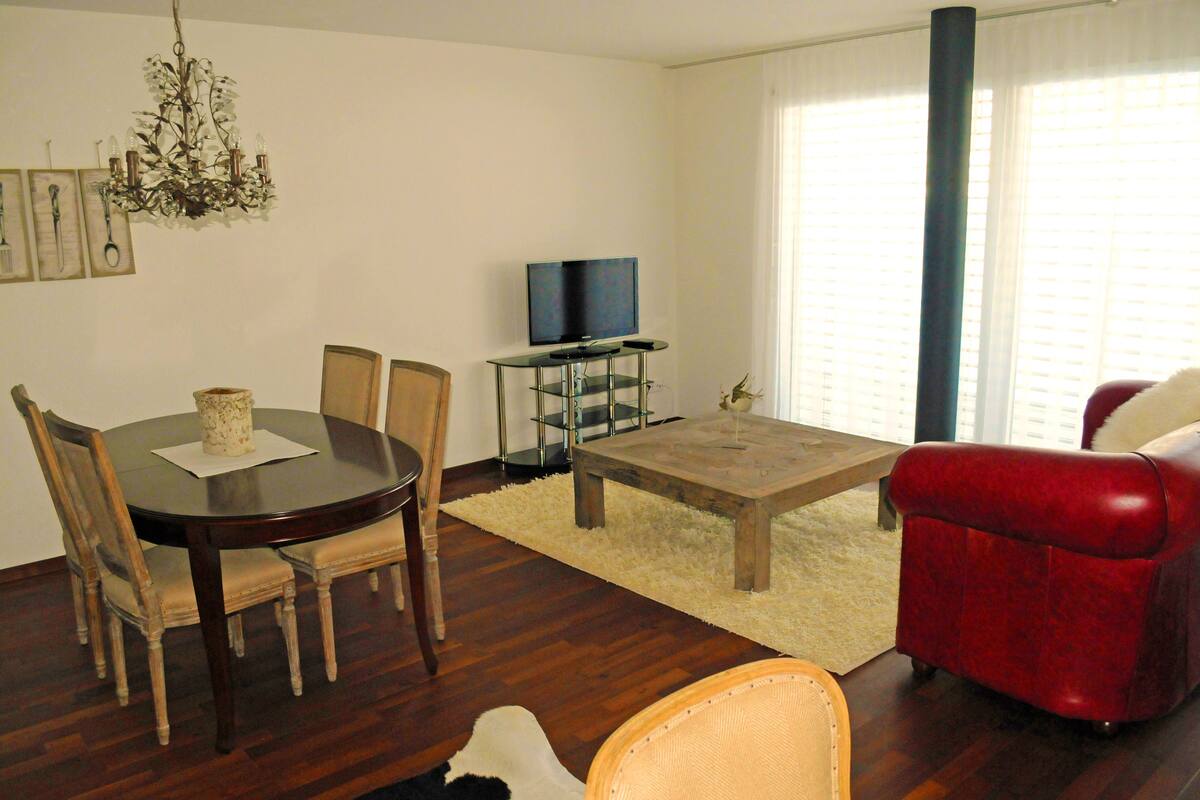 Apartamento, 1 habitación | Sala de estar | Una televisión de pantalla plana