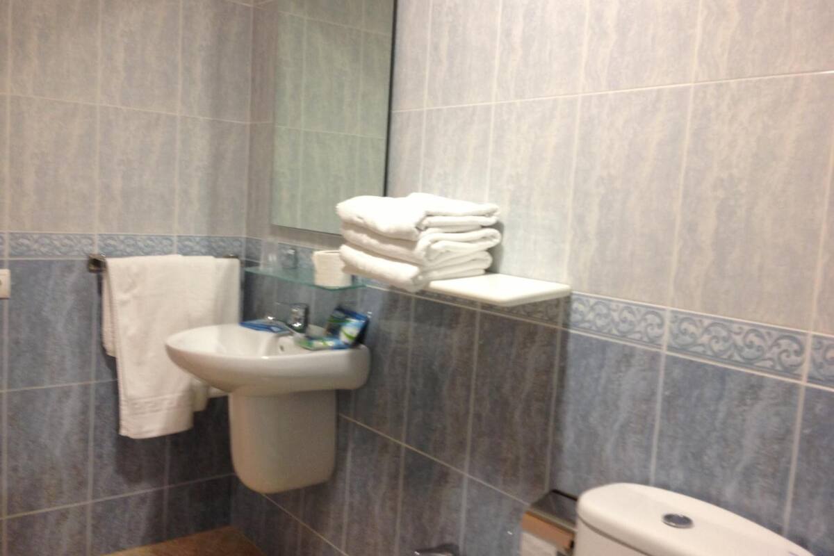 bathtub, free toiletries, hair dryer, bidet