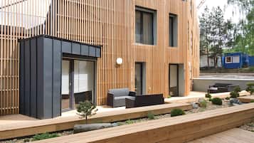 Apartment, 1 Bedroom, Balcony | 1 bedroom, blackout curtains, iron/ironing board, free WiFi