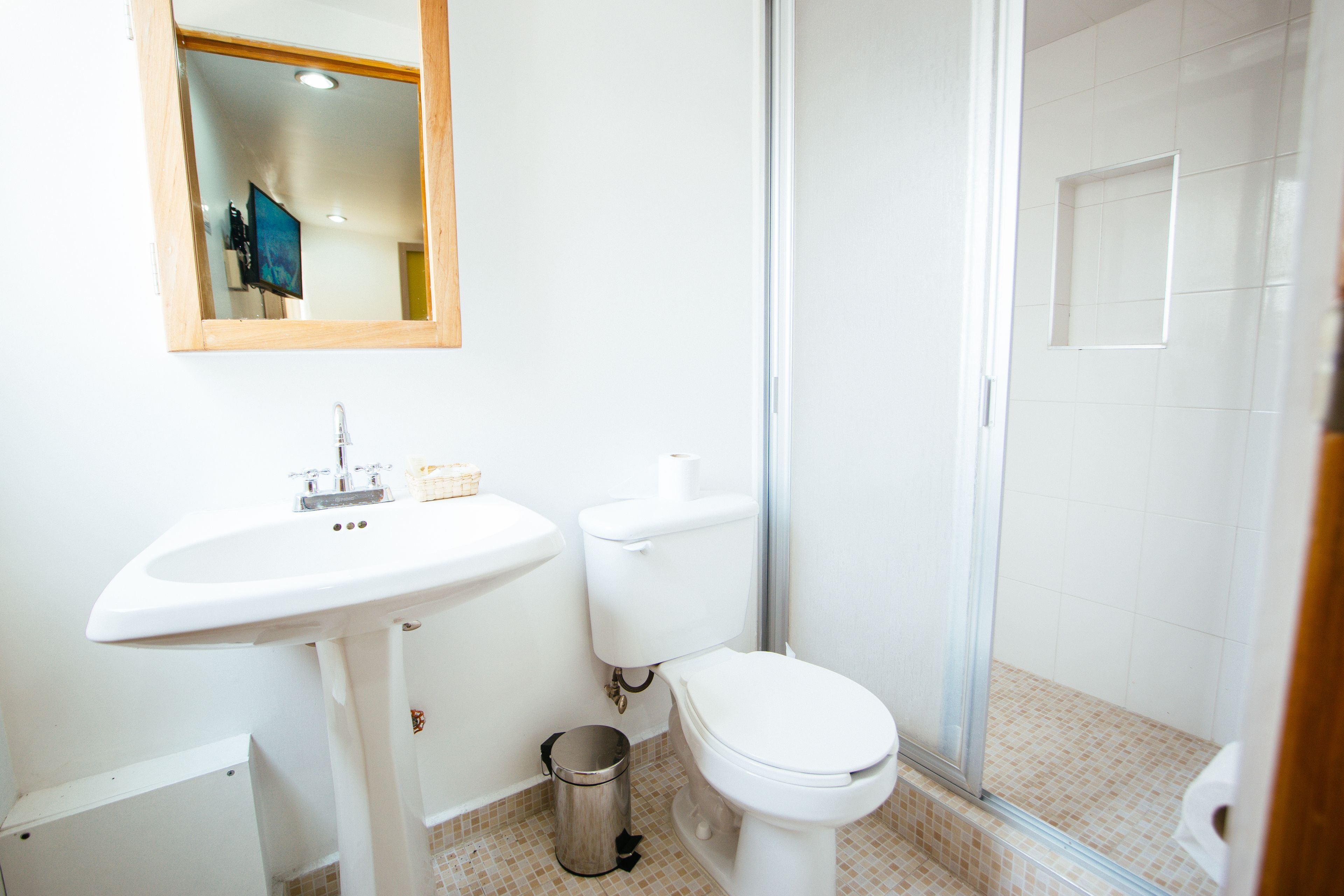 basic room, 1 single bed, private bathroom | bathroom | shower, free toiletries, heated floors, towels