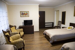 Desk, iron/ironing board, free WiFi, bed sheets