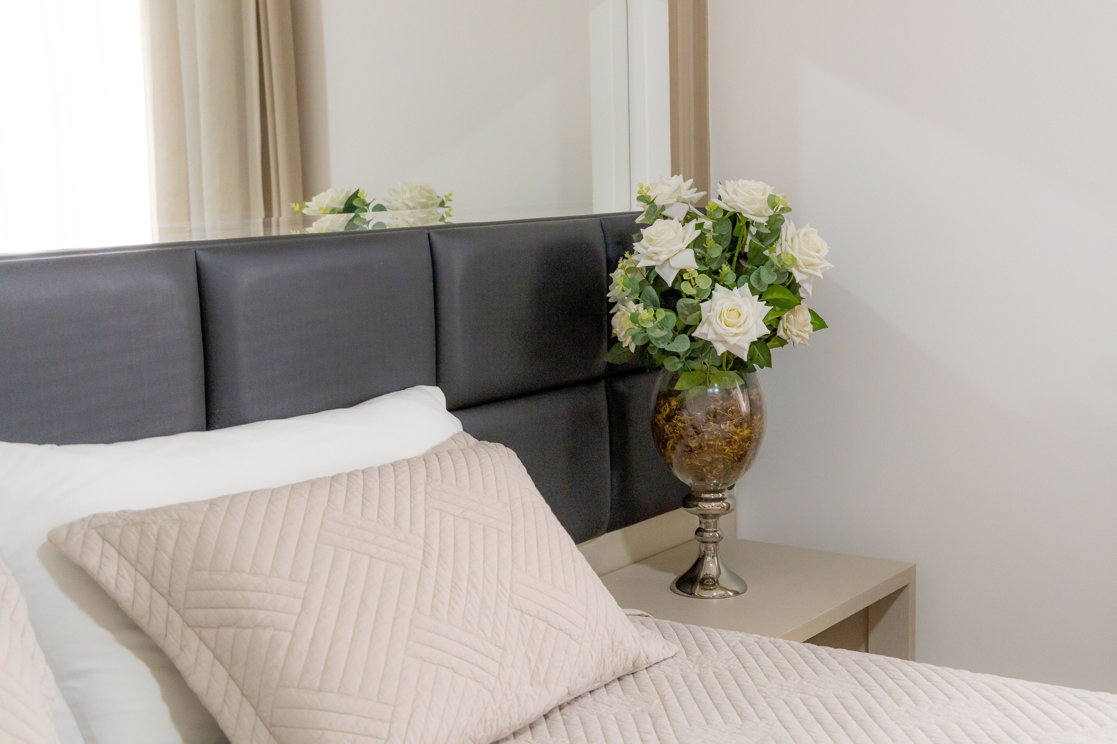 minibar, desk, blackout curtains, soundproofing