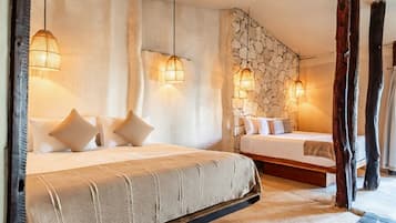 Double Eco-Cabana Garden View | Ropa de cama de alta calidad, edredón y camas con pillow-top