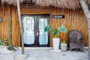 Double Eco-Cabana Garden View | Premium bedding, down comforters, pillowtop beds, individually decorated - Alquimia Hotel Boutique (Tulum)