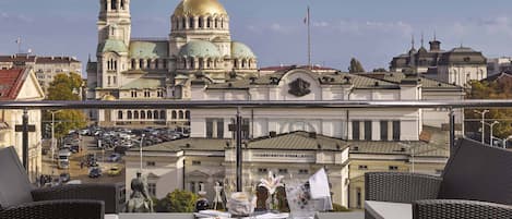 套房, 1 張特大雙人床, 露台 (Cathedral View) | 城市景