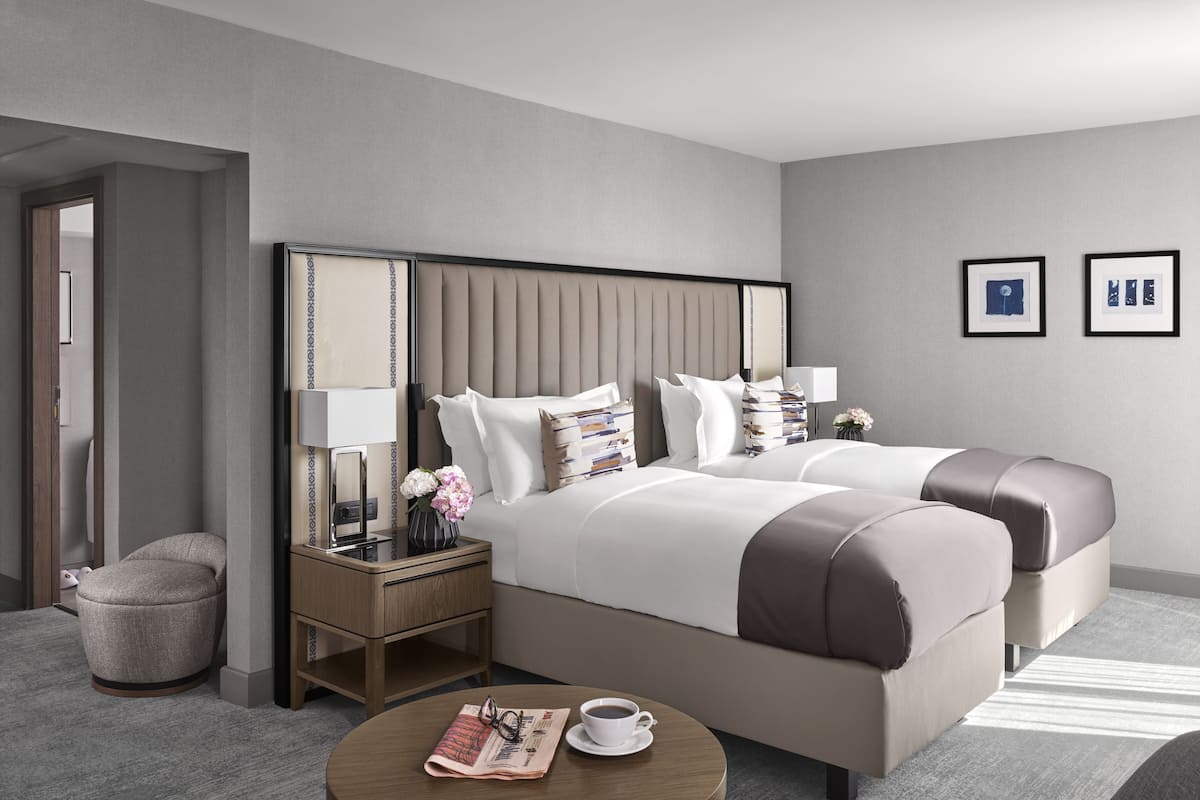 Premium bedding, down comforters, in-room safe, desk