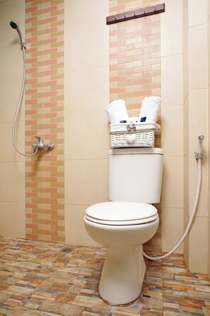 Deluxe Room | Bathroom | Combined shower/bathtub, free toiletries, towels