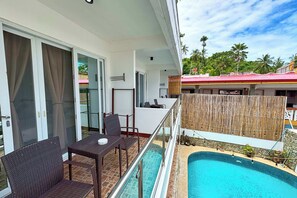 Deluxe Room with Balcony | Terrace/patio - Arkipelago Divers and Beach Resort (Puerto Galera)