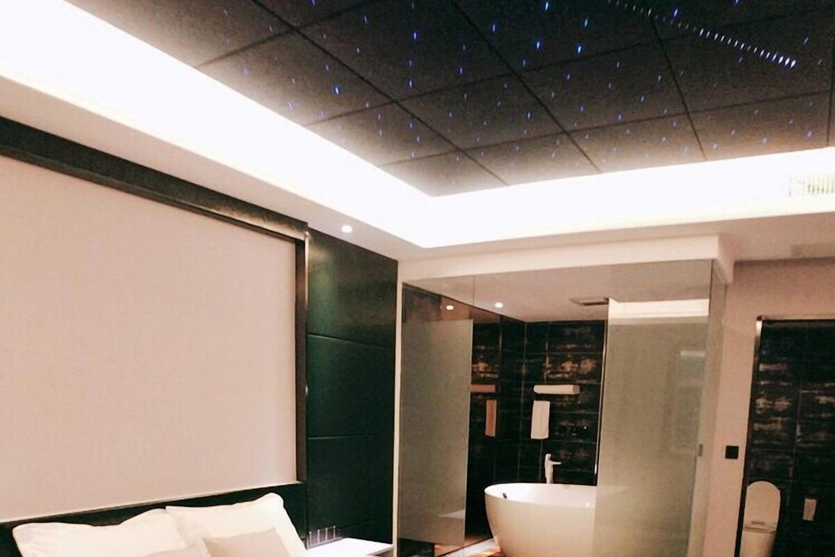 Design-Suite | Schreibtisch, Verdunkelungsvorhänge, kostenloses WLAN