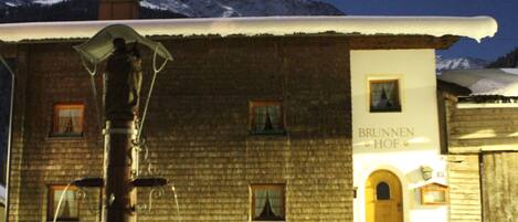 Front of property – evening/night