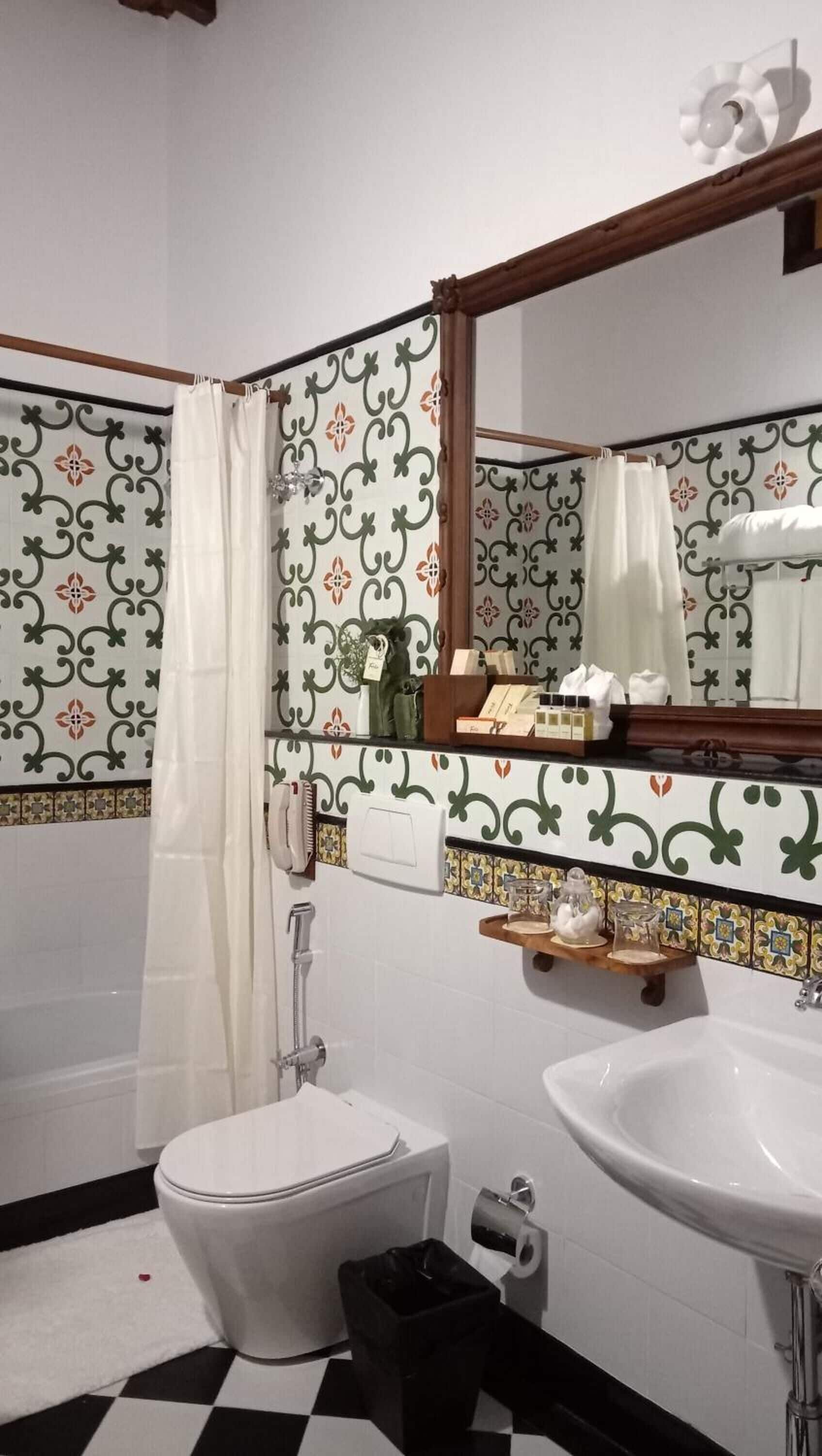 shower, free toiletries, hair dryer, bathrobes