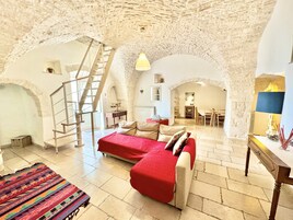 Luxury Duplex, 3 Bedrooms, Fireplace | Living area | 32-inch LCD TV with digital channels