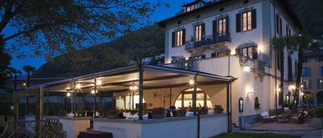 Front of property – evening/night