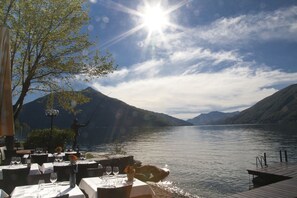 Terrace/patio - Albergo Ristorante La Palma (Bissone)