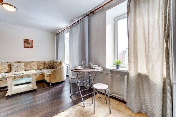 Apartment, 1 Bedroom | Living area - AG Apartment Lomanaya 6 (St. Petersburg)