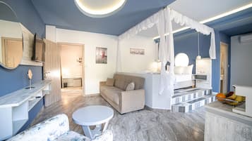 Grand Suite, 2 Bedrooms | 1 bedroom, Egyptian cotton sheets, premium bedding, in-room safe