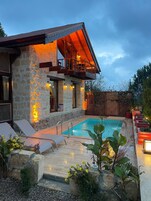 奢华平房, 1 间卧室, 泳池景观 | 泳池