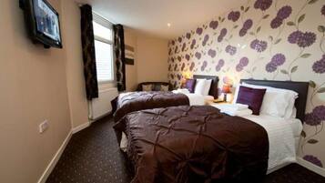 Desk, iron/ironing board, free WiFi, bed sheets