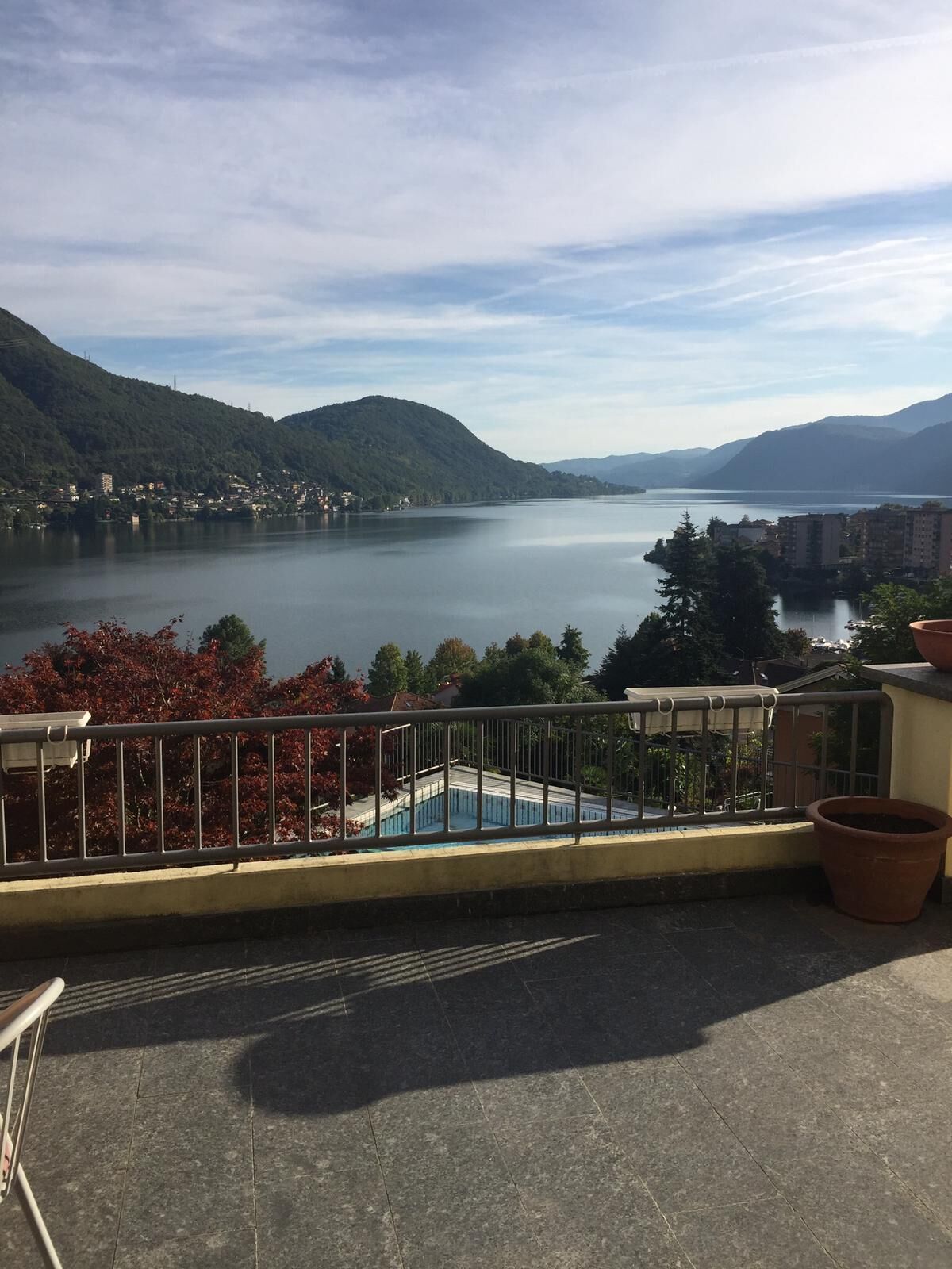 Blick von der Unterkunft