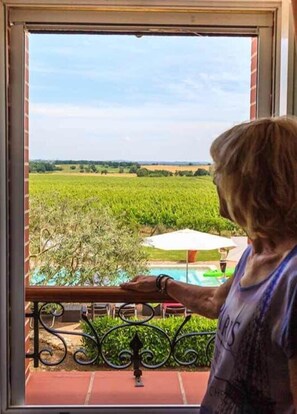 Double Room, Pool View (Occitane) | View from room - Au Mas du Soleil (Senouillac)