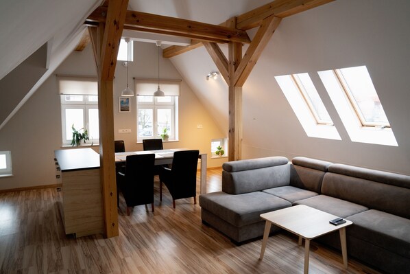 Exklusiv lägenhet | Vardagsrum | Platt-tv