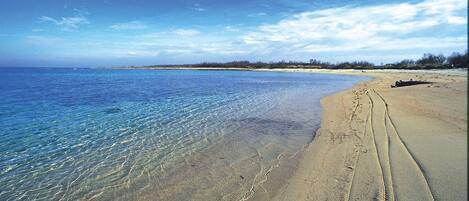 Beach nearby, white sand