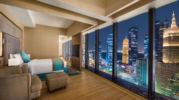 In-room safe, desk, blackout curtains, soundproofing