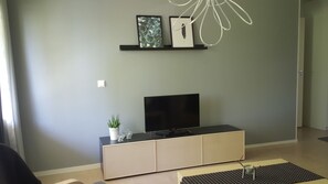 公寓, 1 间卧室, 桑拿浴 | 客厅 | 平板电视