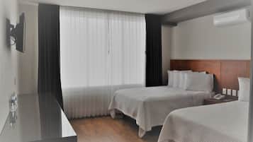 Double Room, 2 Double Beds | Desk, iron/ironing board, free WiFi, bed sheets